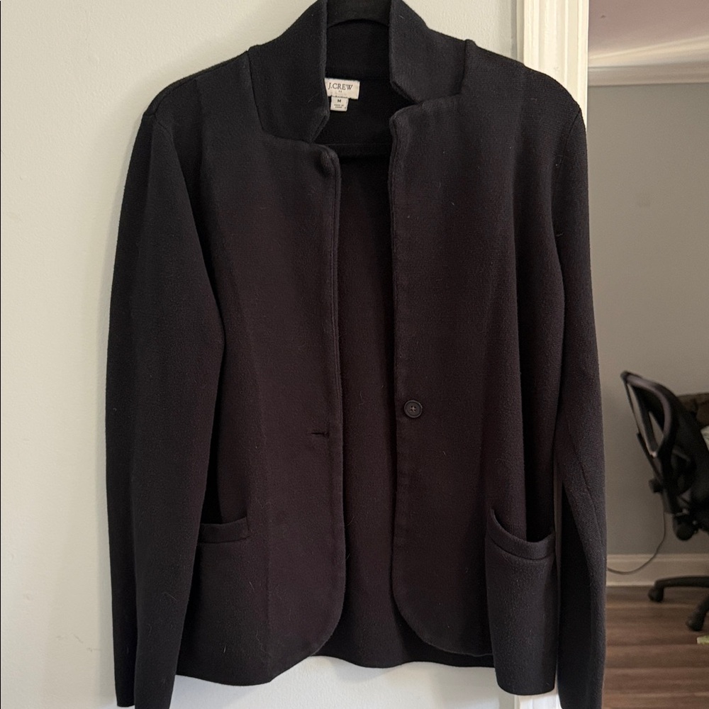 J. Crew Women's Black Single-Button Jacket